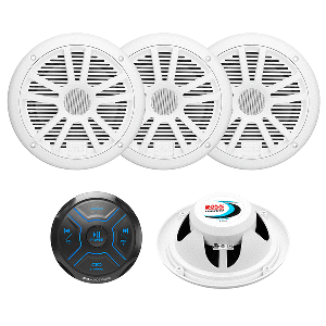 BOSS AUDIO MG250W.64 KIT W/MGR150B & 2 PAIRS OF MR6W SPEAKERS