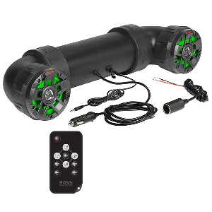 BOSS AUDIO UTV4BRGB AMPLIFIED ALL-TERRAIN SOUND SYSTEM W/4" MARINE SPEAKERS & 1" BLACK TWEETERS