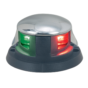 PERKO BI-COLOR LED HORIZONTAL MOUNT, CHROME PLATED ZINC