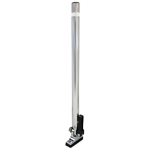 PERKO 14" FOLDING MOUNT POLE LIGHT, WHITE ALL ROUND LIGHT W/QUICK ADJUST MOUNT