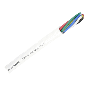 PACER ROUND 6 CONDUCTOR CABLE, BY THE FOOT, 16/6 AWG, BLACK, BROWN, RED, GREEN, BLUE & WHITE