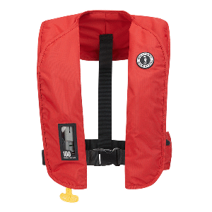 MUSTANG MIT 100 CONVERTIBLE INFLATABLE PFD, RED