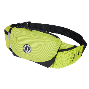 MUSTANG ESSENTIALIST MANUAL INFLATABLE BELT PACK, MAHI YELLOW