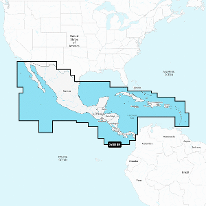 NAVIONICS NASA010R, CENTRAL AMERICA & CARIBBEAN, NAVIONICS+