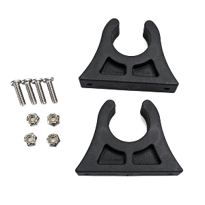 YAKGEAR MOLDED PADDLE/POLE CLIP KIT, 1-1/4" CLIPS