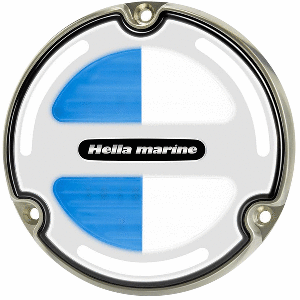 HELLA MARINE APELO A3 WHITE/BLUE UNDERWATER LIGHT, BRONZE, WHITE LENS