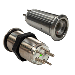 BLUEWATER 19MM INRUSH PUSH BUTTON SWITCH MOMENTARY OFF(ON)(ON), BLUE/RED/GREEN LED, SWITCH BODY ONLY