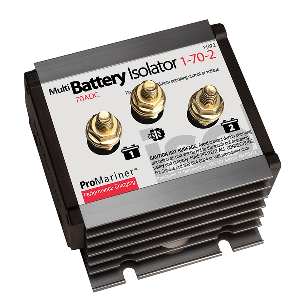 PROMARINER BATTERY ISOLATOR, 1 ALTERNATOR, 2 BATTERY, 70 AMP
