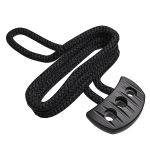 SNUBBER PULL W/ROPE, BLACK