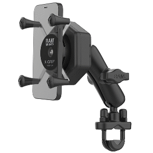 RAM MOUNT RAM X-GRIP PHONE MOUNT W/VIBE-SAFE & U-BOLT BASE, MEDIUM