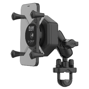 RAM MOUNT RAM X-GRIP PHONE MOUNT W/VIBE-SAFE & U-BOLT BASE, SHORT