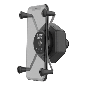 RAM MOUNT RAM X-GRIP LARGE PHONE HOLDER W/BALL & VIBE-SAFE ADAPTER