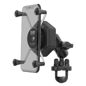 RAM MOUNT RAM X-GRIP LARGE PHONE MOUNT W/VIBE-SAFE & U-BOLT BASE, SHORT