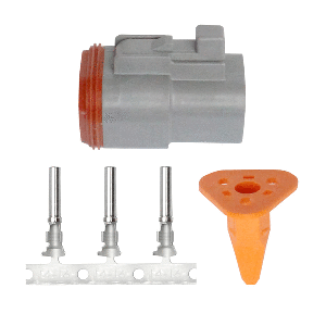 PACER DT DEUTSCH PLUG REPAIR KIT, 14-18 AWG (3 POSITION)