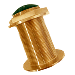 ECHONAUTICS BRONZE LOW-PROFILE THRU-HULL HIGH-FREQUENCY CHIRP TRANSDUCER, 600W, 18-DEG TILT, 130-210KHZ
