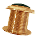 ECHONAUTICS BRONZE LOW-PROFILE THRU-HULL MEDIUM-FREQUENCY CHIRP TRANSDUCER, 1KW, 18-DEG TILT, 85-135KHZ