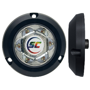 SHADOW-CASTER SC2 SERIES POLYMER COMPOSITE SURFACE MOUNT UNDERWATER LIGHT, FULL COLOR