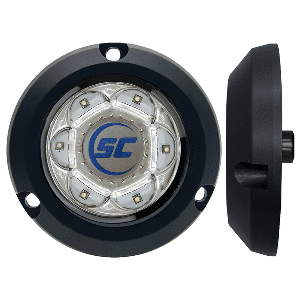 SHADOW-CASTER SC2 SERIES POLYMER COMPOSITE SURFACE MOUNT UNDERWATER LIGHT, BIMINI BLUE