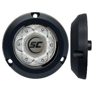 SHADOW-CASTER SC2 SERIES POLYMER COMPOSITE SURFACE MOUNT UNDERWATER LIGHT, GREAT WHITE