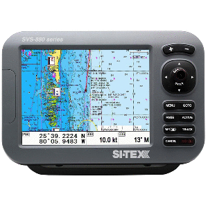 SITEX GPS CHART-DUAL FREQUENCY 600W SONAR SYSTEM, 8" COLOR LCD W/INTERNAL GPS ANTENNA & C-MAP 4D CARD
