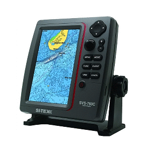 SITEX STANDALONE 7" GPS CHART PLOTTER SYSTEM W/COLOR LCD, EXTERNAL GPS ANTENNA & C-MAP 4D CARD