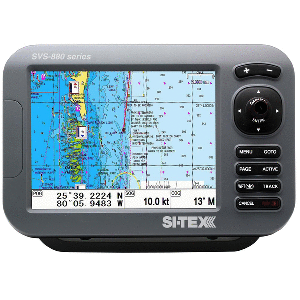 SITEX GPS CHART-DUAL FREQUENCY 600W SONAR SYSTEM, 8" COLOR LCD W/INTERNAL & EXTERNAL GPS ANTENNA & C-MAP 4D CARD