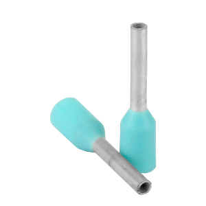 PACER TURQUOISE 22-24 AWG WIRE FERRULE, 6MM LENGTH, 25 PACK