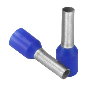 PACER BLUE 14 AWG WIRE FERRULE, 8MM LENGTH, 25 PACK