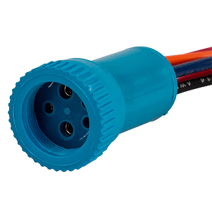 BLUEWATER 22MM ELECTRONIC DEUTSCH CONNECTOR F/NAV/ANCHOR W/5-WIRE PIGTAL, 4' LEAD
