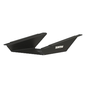 SEAVIEW ALUMINUM 8-DEG WEDGE BASE f/STARLINK FLAT HIGH-PERFORMANCE ANTENNA, BLACK