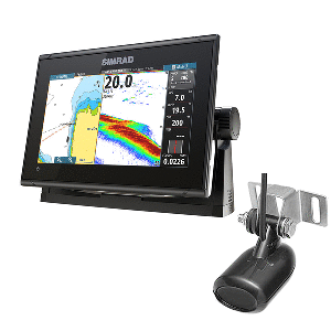 SIMRAD GO9 XSE COMBO W/TRANSOM MOUNT TRANSDUCER 83/200 KHZ