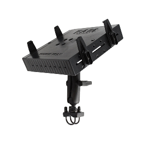 RAM MOUNT RAM TOUGH-TRAY DOUBLE BALL MOUNT W/DOUBLE U-BOLT RAIL BASE
