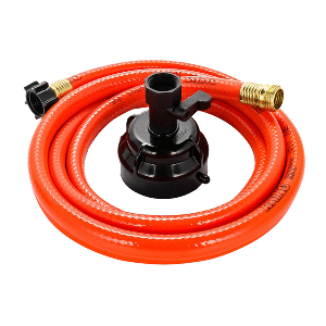 CAMCO RHINOFLEX 10' CLEAN OUT HOSE W/RINSER CAP, 5/8" INTERNAL DIAMETER