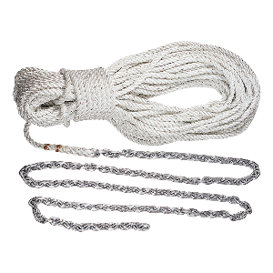 LEWMAR ANCHOR RODE 15' 5/16" G4 CHAIN W/150' 5/8" ROPE W/SHACKLE