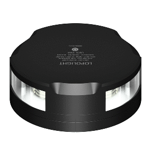 LOPOLIGHT 360-DEGREE ANCHOR LIGHT, 2NM, BLACK HOUSING W/FB BASE