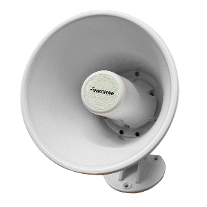 SHAKESPEARE 15W 4-OHM 5" LOUD HAILER SPEAKER W/BRACKET & TALKBACK, WHITE
