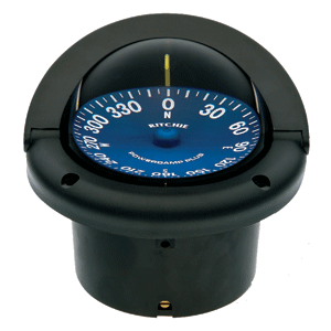 RITCHIE SS-1002 SUPERSPORT COMPASS, FLUSH MOUNT, BLACK
