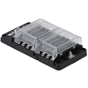 EGIS RT FUSE BLOCK 12 POSITION W/GROUND & LED INDICATION