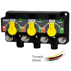 EGIS XD SERIES TRIPLE FLEX 2 RELAY-ACR-RELAY W/KNOBS & TINNED WIRES