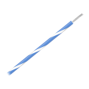 PACER 16 AWG GAUGE STRIPED MARINE WIRE 500' SPOOL, BLUE W/WHITE STRIPE