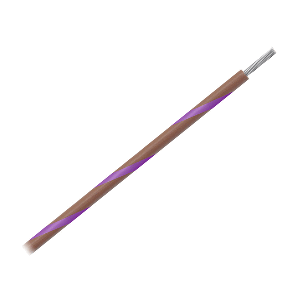 PACER 16 AWG GAUGE STRIPED MARINE WIRE 500' SPOOL, BROWN W/VIOLET STRIPE