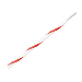 PACER 16 AWG GAUGE STRIPED MARINE WIRE 500' SPOOL, WHITE W/RED STRIPE