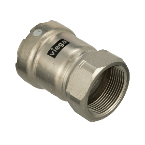 VIEGA MEGAPRESS 316 FKM FPT ADAPTER, 1-1/4" X 1-1/4" (FPT)
