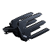 PTM WATERSPORTS CLAMPFORCE 3.0 CLAMPING WAKE BOARD RACK, PAIR, BLACK