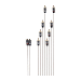 FUSION PERFORMANCE RCA CABLE, DUAL FEMALE TO 8-WAY MALE