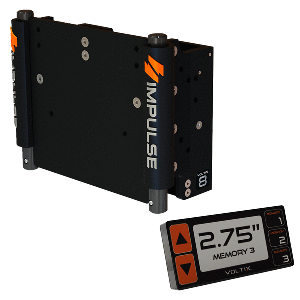 IMPULSE 8" SET BACK ELECTRIC JACK PLATE W/SMART CONTROL, BLACK ANODIZED