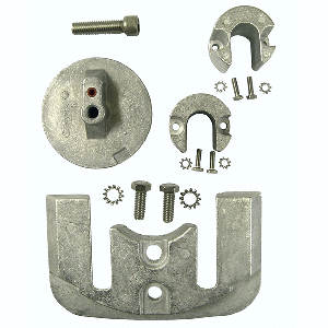 PERFORMANCE METALS MERCRUISER BRAVO 2/3 COMPLETE ANODE KIT, ALUMINUM