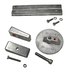 PERFORMANCE METALS MERCURY VERADO 4 & OPTIMAX COMPLETE ANODE KIT, ALUMINUM