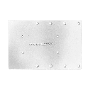 SEA BRACKETS 12" STRAIGHT TROLLING MOTOR PLATE F/GARMIN FORCE KRAKEN