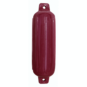 TAYLOR MADE STORM GARD 5.5" X 20" INFLATABLE VINYL FENDER, BURGUNDY
